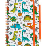 ΜΠΛΟΚ ΣΠΙΡΑΛ Α5 ΣΕΤ ΜΟΛΥΒΙ ΔΕΙΝΟΣΑΥΡΟΣ (Ν) - Kaminaki